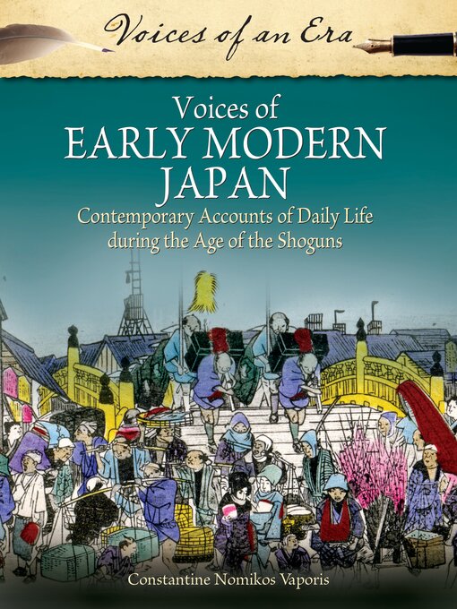 Title details for Voices of Early Modern Japan by Constantine Nomikos Vaporis Ph.D. - Wait list